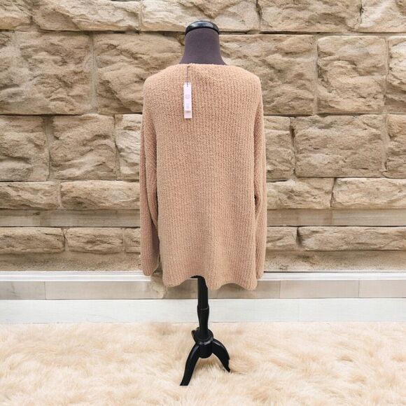 Heavenly By Victoria Oversized Beige Soft Knit Sweater LARGE Victoria's Secret - Picture 2 of 6